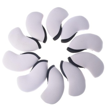 Набор из 10 штук. Чехлы для гольфа. Спортивные аксессуары. Белые и цветные чехлы.