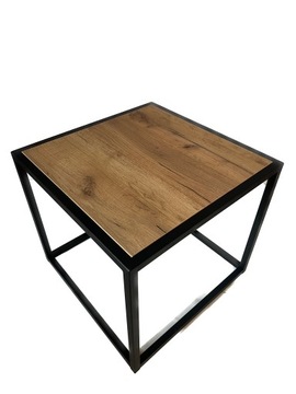 STOLIK KAWOWY ŁAWA INDUSTRIALNY LOFT 60x60cm H45