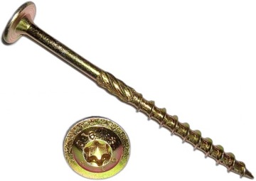 WKRĘTY CIESIELSKIE DO DREWNA TALERZOWE TORX 8X260