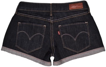 LEVI'S spodenki JEANS navy SHORTS _ W24