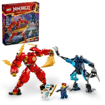LEGO NINJAGO MECH ŻYWIOŁU OGNIA KAIA. KLOCKI LEGO 322 ELEMENTY. WIEK +7
