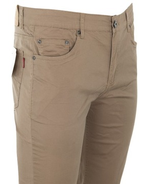 ПОВСЕДНЕВНЫЕ ПРЯМЫЕ ВЕСЕННИЕ БРЮКИ ИЗ ХЛОПКА ТЕМНО-БЕЖЕВЫХ W52