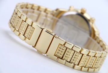 Relogio Feminino New Geneva Classic Luxury Ladies Rhinestone Watch Gold Wom