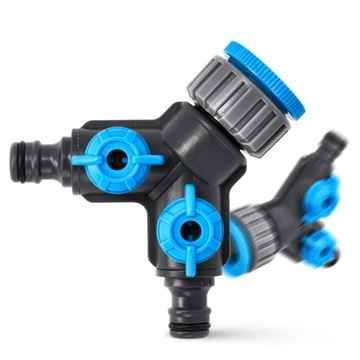 2-ХОДОВОЙ распределитель крана | Водяной шланг Cellfast с двойной резьбой 1 дюйм 3/4 дюйма