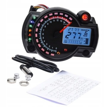 УНИВЕРСАЛЬНЫЙ ЦИФРОВОЙ СЧЕТЧИК ДЛЯ МОТОЦИКЛА, ЧЕТЫРЕХЖКД, СВЕТОДИОДНЫЙ СПИДОМЕТР, СКУТЕР
