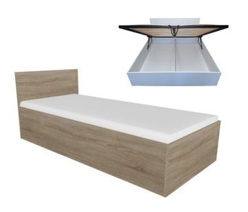Łóżko VICTORIA LUX 120 rama metal sonoma - kolory