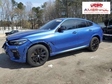 BMW X6 G06 2020 BMW X6 2020, 4.4L, 4x4, M50i, od ubezpieczalni 4.4 Benzyna 523KM