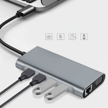 УНИВЕРСАЛЬНАЯ ДОК-СТАНЦИЯ USB-C С ПОРТОМ RJ45 ETHERNET