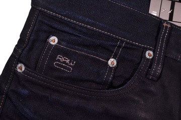 G-STAR spodnie TAPERED regular NAVY jeans RAW _ W36 L32