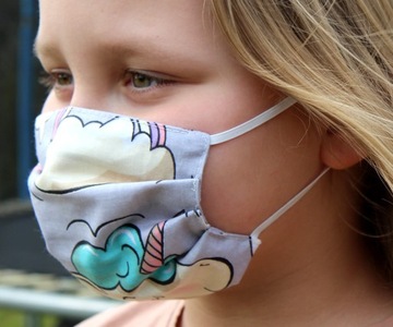 ДЕТСКАЯ МАСКА, МНОГОРАЗОВАЯ ХЛОПКОВАЯ МАСКА