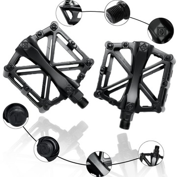 АЛЮМИНИЕВАЯ ПРОТИВОСКОЛЬЖАЮЩАЯ ПЛАТФОРМА ПЕДАЛИ ДЛЯ ТРЕККИНГОВОГО ВЕЛОСИПЕДА MTB BMX