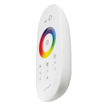 RGB RF LED КОНТРОЛЛЕР 18А 216ВТ С БЕЛЫМ СЕНСОРНЫМ ПУЛЬТОМ УПРАВЛЕНИЯ ДЛЯ СВЕТОДИОДНОГО КОЛЬЦА