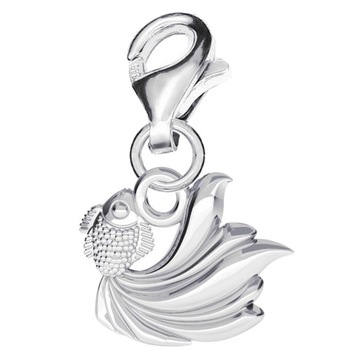 CHARMS ZAWIESZKA ZŁOTA RYBKA RYBA srebro 925