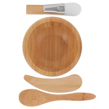 НАБОР ЩЕТКОВ ДЛЯ МАСКИ ДЛЯ ЛИЦА ИЗ ДЕРЕВЯННЫХ ЧАШЕК ДЛЯ МАСКИ ДЛЯ ЛИЦА