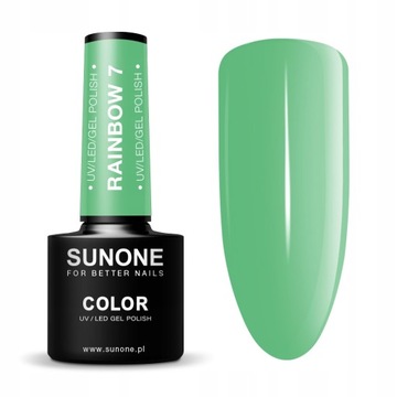 SUNONE UV LED ГИБРИДНЫЙ ЛАК RAINBOW 7 ЗЕЛЕНЫЙ