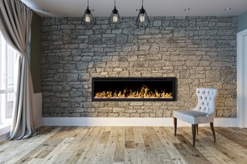 Настенный электрический камин со светодиодной подсветкой ROYAL 65 дюймов – хит