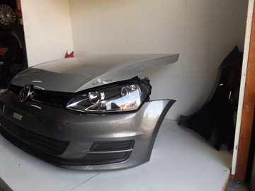 VW GOLF VII 7 KOMPLETNY PRZÓD MASKA ZDERZAK LAMPA