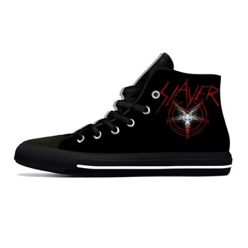 wysokie buty płócienne Slayer Heavy Metal zespół rockowy Horror straszny mo