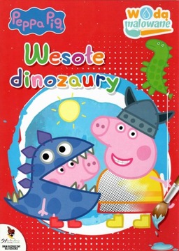 Świnka Peppa Wodą malowane 7 Wesołe dinozaury maluj - KD