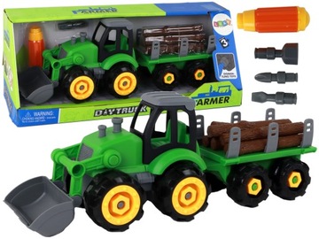 TRAKTOR KOPARKA DO ROZKRĘCANIA PRZYCZEPKA