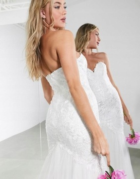 СВАДЕБНОЕ ПЛАТЬЕ С РЫБАМИ Asos Edition lka FREYA XXJ XS