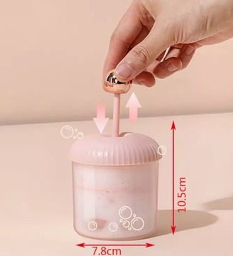 Kubek | pojemnik | spieniacz do szamponu BIAŁY