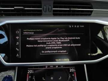 Audi A7 C8 2022 AUDI A7 45TFSI 2.0l benzyna 265KM Salon PL Bezwypadkowy 56,455km VAT23%, zdjęcie 15
