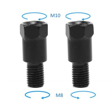 Motocyklowe lusterki wsteczne adaptery M10 10 mm M