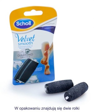 Rolki wkłady pilnik Scholl Velvet oryginal ostry pilnik do ścierania stóp