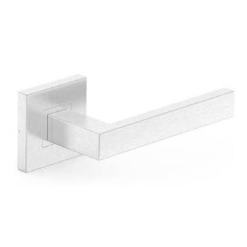 РУЧКИ РУЧКА ТОПАЗ Модный ТУАЛЕТНЫЙ НАБОР Серебряный Inox Square с розеткой для унитаза