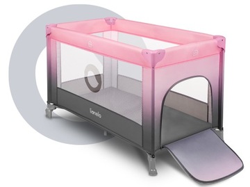 Łóżeczko turystyczne Stefi Pink Ombre