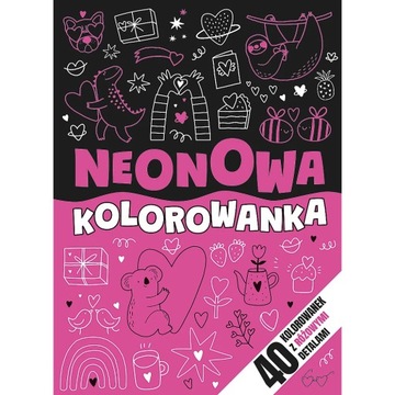 KOLOROWANKA NEONOWY ZAWRÓT GŁOWY RÓŻOWY TREFL