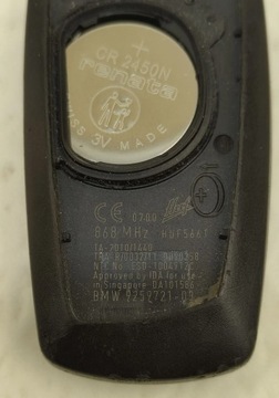 BMW 5 F10 F11 KLÍČEK OVLÁDAČ 9259721