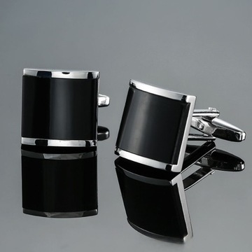 Запонки с узором SQUARE BLUE