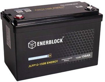 AKUMULATOR LITOWY LiFePO4 12V 150AH ENERBLOCK BMS 1920Wh +Bluetooth