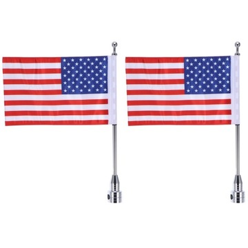 2x motocyklowa flaga usa motocykl maszt flagowy