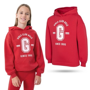 BLUZA DZIEWCZĘCA 4F JUNIOR DRESOWA BAWEŁNA 158/164