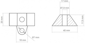Набор из 20 шурупов и шайб для плит ПВХ.