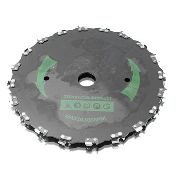 TARCZA TNĄCA Z ŁAŃCUCHEM 20 OGNIW 230MM DO KOSY