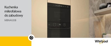 Whirlpool MBNA920B Гриль Микроволновая печь 22 л 750 Вт Таймер JetDefrost