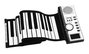 KEYBOARD ZWIJANY GUMOWY PRZENOŚNY BEZPRZEWODOWY KLAWISZE ORGANY 61 KLAWISZY