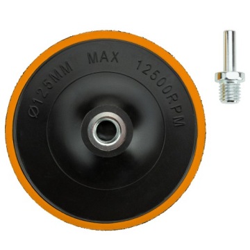 DYSK SZLIFIERSKI NA RZEP PAPIER ŚCIERNY KRĄŻKÓW 125mm + ADAPTER WIERTARSKI