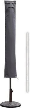 Pokrowiec Ochronny na parasol szary 220 x 30/50 cm