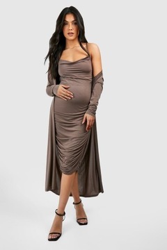 BOOHOO Narzutka ciążowa z otwartym przodem L