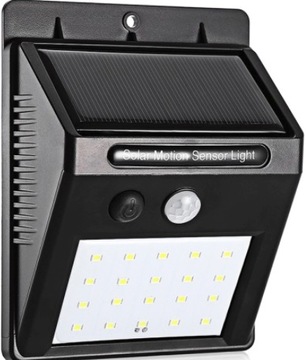 LAMPA SOLARNA 20LED Z CZUJNIKIEM RUCHU I ZMIERZCHU