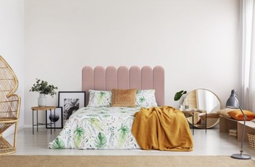 Розовая мягкая панель 20х100 см