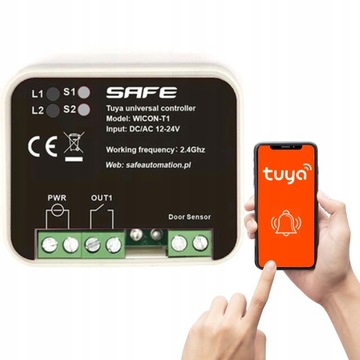 STEROWNIK DO BRAMY WI-FI APLIKACJA TUYA SMART 12-24V DC/AC SAFE WICON-T1