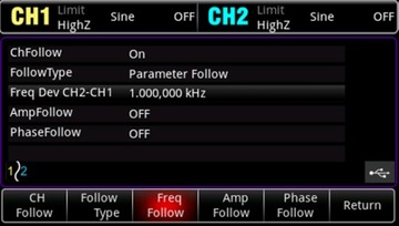 Генератор расширенных функций UTG2122X, 2x120 МГц, 1,25 Гвыб/с, 16 бит Uni-T