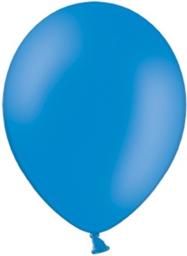 BALONY PASTELOWE DUŻE NIEBIESKIE URODZINY 25szt
