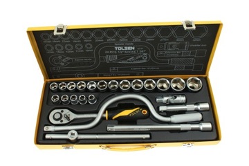 Набор инструментов для торцевых ключей, чемодан для инструментов / 32 детали + DEWALT